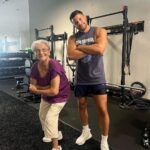 Nick Barrotta Instagram - saturday morning flex 👵🏼💪🏼 #95yearsyoung @8well.life 8WELL