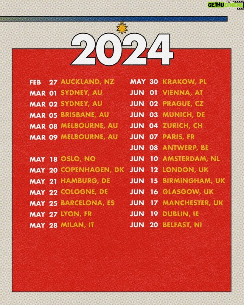 Nick Jonas Instagram - Here we go!! We are stoked to add more dates for THE TOUR in the US, Europe and making our way to Australia for the first time! For all North American shows you can now register for Verified Fan until July 31st at 10PM ET at jonasbrothers.com for your chance to purchase tickets.