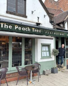Nick Knowles Instagram - Great to catch up with my buddy and superstar chef @chefchrisburt who is back running but more importantly, cooking @thepeachtreeshrewsbury I literally drive from the Cotswolds to eat this man’s food. If you haven’t been to this restaurant and you live anywhere near the place do yourselves a favour and give it a go. Thank you also for the support for the charity my friend I have no financial interest in the restaurant - I just think people should know how good it is