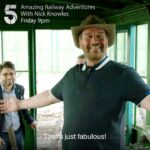 Nick Knowles Instagram – Not long now! Amazing Railway Adventures is back this evening at 9pm on @channel5_tv 

Here’s just a snippet of what’s to come tonight! 

#amazingrailway