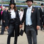 Nick Knowles Instagram - Magnificent day out with my love @katie.dadzie and @hippocochrane and @thedoncc - lovely to dress up once in a while - hot day so may have over rehydrated - finishing with a lovely meal at our favourite @bluebellsrestaurant Magical summer memories made ❤️