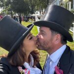 Nick Knowles Instagram - Magnificent day out with my love @katie.dadzie and @hippocochrane and @thedoncc - lovely to dress up once in a while - hot day so may have over rehydrated - finishing with a lovely meal at our favourite @bluebellsrestaurant Magical summer memories made ❤️