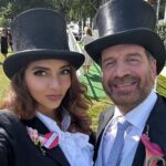 Nick Knowles Instagram - Magnificent day out with my love @katie.dadzie and @hippocochrane and @thedoncc - lovely to dress up once in a while - hot day so may have over rehydrated - finishing with a lovely meal at our favourite @bluebellsrestaurant Magical summer memories made ❤️