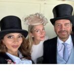 Nick Knowles Instagram - Magnificent day out with my love @katie.dadzie and @hippocochrane and @thedoncc - lovely to dress up once in a while - hot day so may have over rehydrated - finishing with a lovely meal at our favourite @bluebellsrestaurant Magical summer memories made ❤️