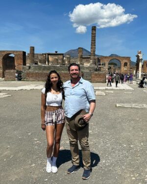 Nick Knowles Instagram - Little romantic getaway before filming starts for the new series - Naples turned out to have so much more to offer than we thought 
Happy lovely times with @katiedadziepri ❤️