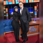 Nicki Minaj Instagram - I adore him. His team is the best. I had so much fun. Check it out tonight!!!! @colbertlateshow #PinkFriday2 is OUT NOW 🎀💖💛✨🦄♥️🫶🏽