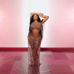 Nicki Minaj Instagram - Look by @Rabanne ✨ Styling by @maherjxridi ✨ Assisted with styling @diandretristan ✨ Hair by @arrogant_tae123 ✨ MUA Creative Direction @patmcgrathreal ✨ MUA @hotlikefirre ✨ Photos by @charlie_chops ✨ #LastTimeIsawYou out NOW✨🎀🏆📓🎧