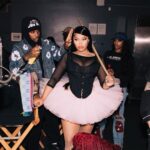 Nicki Minaj Instagram - I don’t fukk w|them, I’m too real. Wanna be me, but just keep wishin. 💫 @neverbrokeagainllc 💚♥️ NBA X NICKI WTF Link in bio 🩰