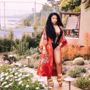 Nicki Minaj Instagram - Crouching 🐅 
Hidden 🐉 
👘🥢💮🈲