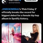 Nicki Minaj Instagram - Thank you to everyone who helped on this album in any way. And of course, Thank you for listening. 🥹🎀🫶🏽💖♥️🦄