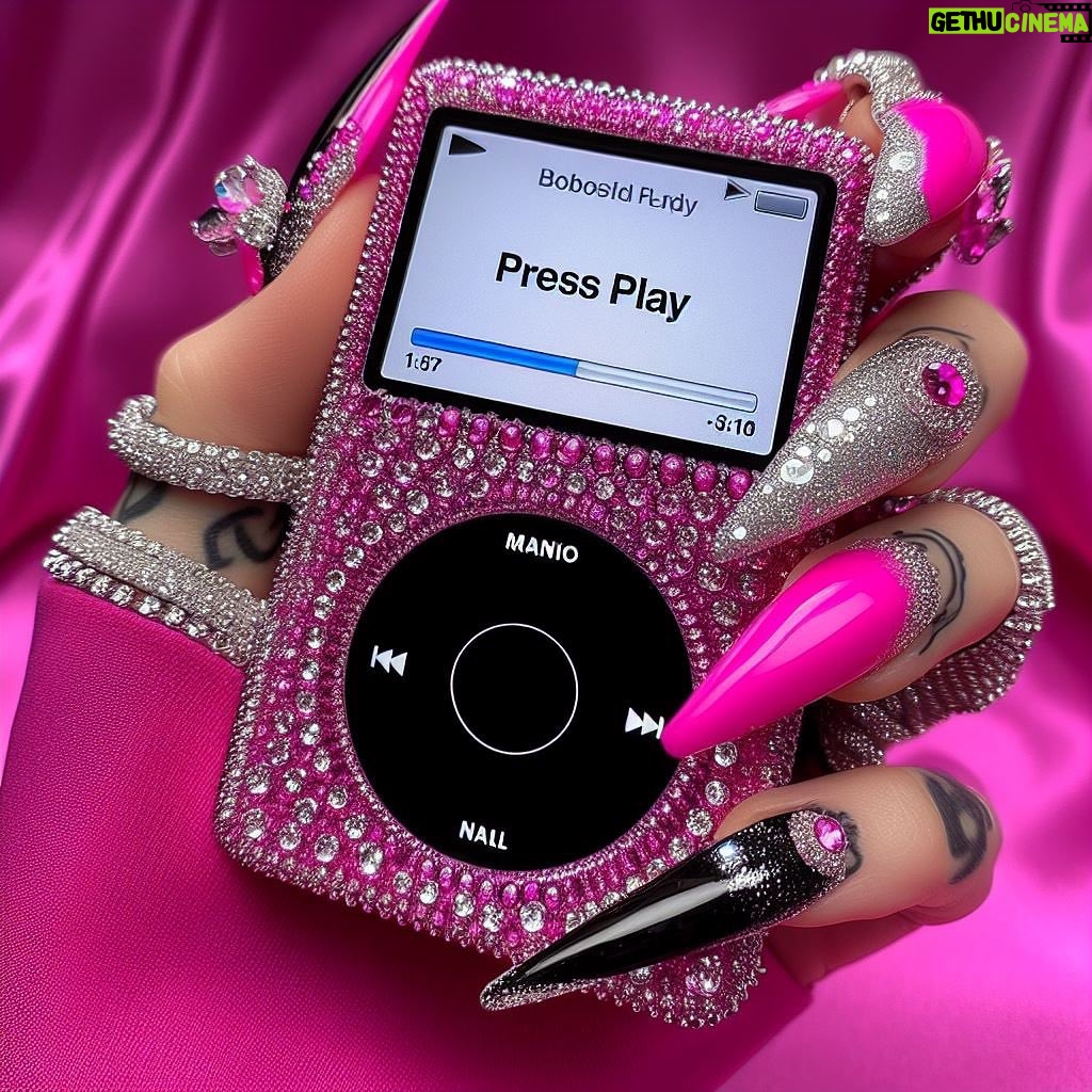 Nicki Minaj Instagram - 45 mins away from #PressPLAY on all platforms featuring a surprise 🎀🎧 #PinkFriday2 #GagCITY #GagCityPLUTOedition
