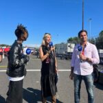 Nicki Shields Instagram - Portland you beauty! 🇺🇸 Soaking up an awesome atmosphere with Jaden Smith @c.syresmith on the gird. @piquetjr and @oliveraskew my wing men for the weekend 🎤🎤 Special shout out to everyone who looked after me this weekend… Bump and I felt very loved! It’s all those little things that really add up. Especially to Scotty dog @broncosound… Who carried around a foldable chair for me while we were on air just in case I needed to sit down.. 😳🥰🙌🏼 What a total legend! 💖 Thanks for all the lovely messages of support too, it really means a lot. 😘 There’s been a lot of love this weekend for these boots too.. I’m equally obsessed! Very kindly gifted from @russellandbromley. 👢👢Thank you @lauraparkesstyling_ 💖 Black dress @thefoldlondon Sunglasses 🕶️ @olivergoldsmithsunglasses #formulae #jaydensmith #portlandeprix #7monthspregnant #thefoldlondon #olivergoldsmith #sunglasses #lbd #cowboyboots #russellandbromley #pitlane #sustainablefashion