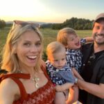 Nicki Shields Instagram - Happy Daddy’s and Papi’s Day! The boys are so lucky to have not one, but two, amazing role models in their life. Thanks @marksainthill for loving the boys unconditionally, never running out of patience and teaching them how to be kind, loving and about the best rose to drink.. And to my Pa (Papi to the boys) for teaching them how to dig holes, fix things and build Lego. Feeling very grateful 💖 In a rare photo of the four of us, the boys are wearing Seahorses by @rachelrileyuk 💙🤍 The photo at the vineyard belongs to Ridley Scott, worth a visit if you’re into your movies - plenty of costumes and memorabilia to see whilst his tasting wine! @mas_des_infermieres #fathersday #grandad #daddy #papi #family #holiday #southoffrance #gordes #menerbes #ridleyscott #rose #cotesdeprovence Mas Des Infermieres