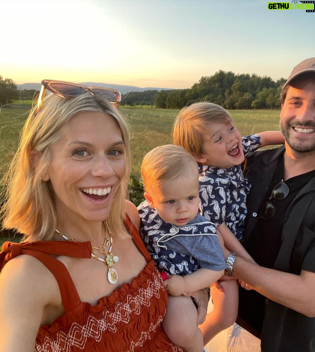 Nicki Shields Instagram - Happy Daddy’s and Papi’s Day! The boys are so lucky to have not one, but two, amazing role models in their life. Thanks @marksainthill for loving the boys unconditionally, never running out of patience and teaching them how to be kind, loving and about the best rose to drink.. And to my Pa (Papi to the boys) for teaching them how to dig holes, fix things and build Lego. Feeling very grateful 💖 In a rare photo of the four of us, the boys are wearing Seahorses by @rachelrileyuk 💙🤍 The photo at the vineyard belongs to Ridley Scott, worth a visit if you’re into your movies - plenty of costumes and memorabilia to see whilst his tasting wine! @mas_des_infermieres #fathersday #grandad #daddy #papi #family #holiday #southoffrance #gordes #menerbes #ridleyscott #rose #cotesdeprovence Mas Des Infermieres