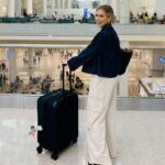 Nicki Shields Instagram - How much do you travel? Any guesses which airport I’m at?! Clue… there is a very tenuous family connection.. 🤔 #airport #airmiles #travel #workingmum #motorsport