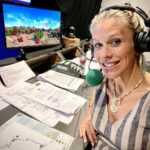 Nicki Shields Instagram - Back on comms for @extremeelive! Racing in Sardinia (but doing commentary remotely from London). The little wriggler appears to approve 🙌🏼➡️🤰🏼😳 Big thanks to my co-comms legend @andrew_coley_ for getting me up to speed! #extremee #sardiniaXprix #commentator #womeninmotorsport #rally #suv #electric #racing