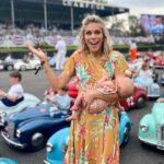 Nicki Shields Instagram - Start ‘em young! Giving Alyra her first taste of motorsport… Clearly a fan 😴💤 #settringtoncup #goodwoodrevival #gridwalk #skysportsf1 #womeninmotorsport #5weeks #mumanddaughter #AlyraLily 📸 @loujohnsonphoto Goodwood Motor Circuit