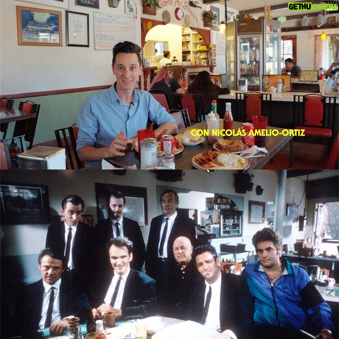 Nicolás Amelio-Ortiz - 4.6K Likes - Acá con @mcfantastik filmando un episodio de "Cine en la vida real" en el mítico restaurante de Reservoir Dogs.
"Cine en la vida real" está nominada a mejor documental en @dieseriale y pueden verla completa ahora mismo en @flowcontenidos 🎬🎬🎬 @zepfilms @flixxok