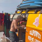 Nicolas Couteau Instagram – Surf’s up 🏄🏻♂️☀️🌊👙⛱️🏝️🩳 Santa Monica, California