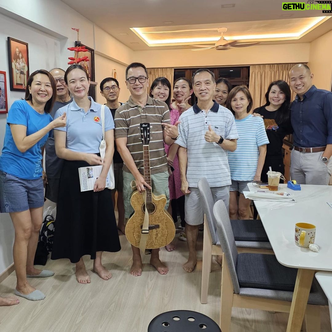 Nicole Seah Instagram - It was a touching moment during house visits in Bedok Reservoir View, as residents who were conducting church cell group invited us into their home for a chat. They huddled together for a short prayer and spoke warm words of encouragement as they prayed. Regardless of whether one is a religious believer, the one thing we can all agree on is the warmth of humanity, friendship and kindness in bonding people together. Their well wishes and prayers to encourage myself, @abdulshariff.sg and the volunteers on this arduous journey lifted our spirits and gave us the motivation to keep walking.
