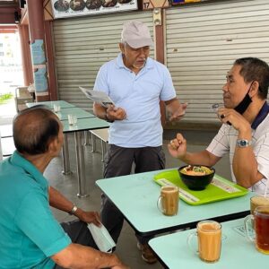 Nicole Seah Instagram - The cold and rainy weather did not dampen the spirits of our volunteers as everyone set forth to engage the residents at Simei Hola cafe and Bedok Corner this morning. Special thanks to our new young volunteers who live in East Coast GRC, as well as young couple volunteers Yuan Er and Jie Qiang, who joined us in spite of being pregnant in second trimester! It was a cold day but our hearts were warmed. Stay dry and safe everyone.
