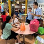 Nicole Seah Instagram – It always feels like home in Fengshan hawker centre, where @fooseckguan.sg, myself and the team had our market visits this morning. It’s my third time here in 2 weeks, as we visited in the evening after our weekday house visits and after food distribution. A volunteer remarked that it almost feels like a Kampong because the residents and stallholders we meet are always warm and welcoming, and ready to engage in a deep conversation about their lives and the issues that matter to them. One interesting convo that popped up by a lecturer having her breakfast, touched on how we can continue to foster interest amongst the youth to patronise hawker centres as a social gathering point, and to appreciate the hawker trade. It is hard work being a hawker, with many of the stalls opening at 4-5am just to prep and make sure they are ready for the day. We are also appreciative for the wealth of affordable culinary options available to us, even as hawkers grapple with the rising costs of raw materials. Fengshan Hawker Centre