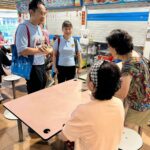 Nicole Seah Instagram – It always feels like home in Fengshan hawker centre, where @fooseckguan.sg, myself and the team had our market visits this morning. It’s my third time here in 2 weeks, as we visited in the evening after our weekday house visits and after food distribution. A volunteer remarked that it almost feels like a Kampong because the residents and stallholders we meet are always warm and welcoming, and ready to engage in a deep conversation about their lives and the issues that matter to them. One interesting convo that popped up by a lecturer having her breakfast, touched on how we can continue to foster interest amongst the youth to patronise hawker centres as a social gathering point, and to appreciate the hawker trade. It is hard work being a hawker, with many of the stalls opening at 4-5am just to prep and make sure they are ready for the day. We are also appreciative for the wealth of affordable culinary options available to us, even as hawkers grapple with the rising costs of raw materials. Fengshan Hawker Centre