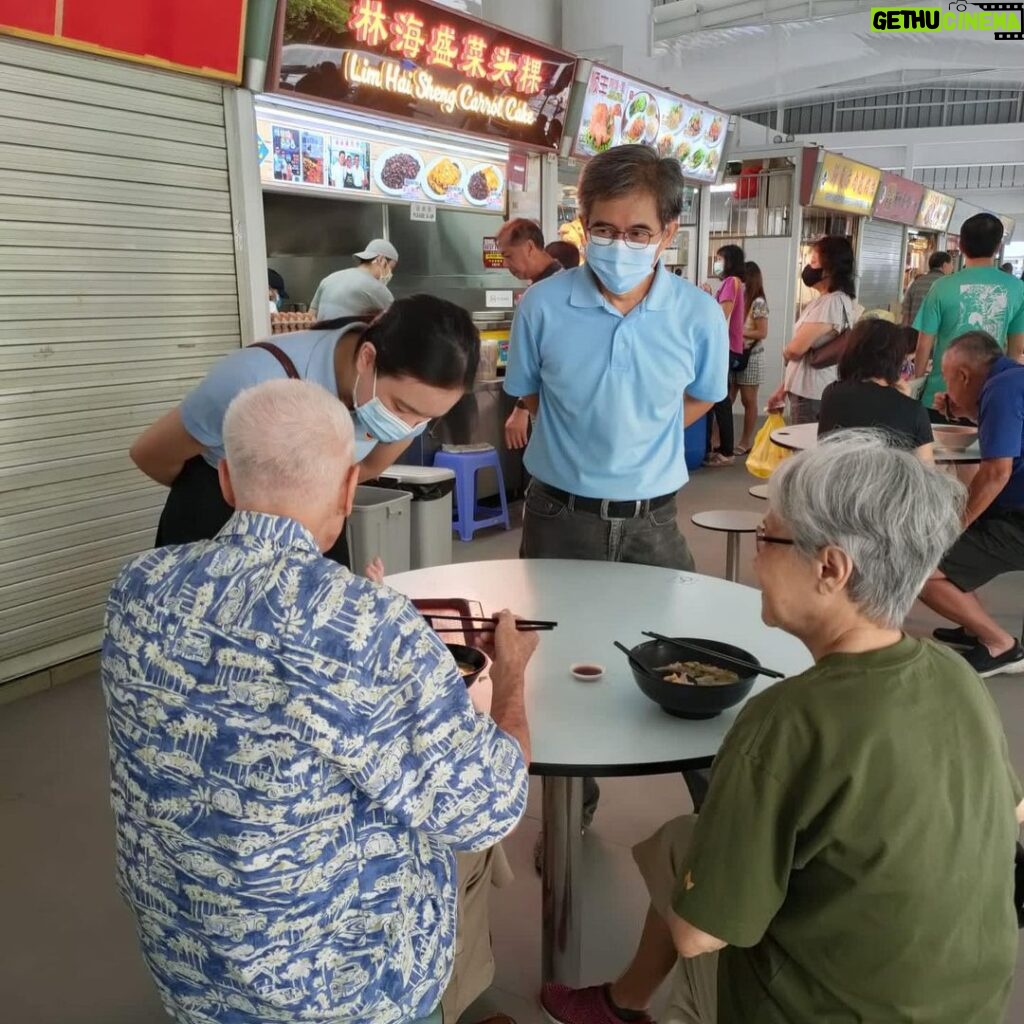 Nicole Seah Instagram - Visited the Bedok Block 216 Hawker Centre hawker centre with @fooseckguan.sg this morning. It was nice to say hello to warm familiar faces, for the young and the “young at heart” residents. The hawker centre welcomed back many residents after a three-month renovation, and it was great to see the same snaking queues for stalls which have been around for decades. The redevelopment and rebuilding of hawker centres are funded by the government when the time is due. Repair and redecoration works of hawker centres may be borne fully by NEA or the town council. It was a puzzling claim when we heard that the MPs fund the reparation of hawker centres from their own coffers, and the resident whom this was communicated to was similarly befuddled. Separately, I spoke to a blue collared worker who worked in a local franchise nearby and she teared up as she recounted an abusive supervisor who used the mop to vent his anger and was verbally abusive towards staff who were low wage workers and could not afford to resign. This individual was fortunate enough to leave the company and found another shift job. Mindful that there are always two sides to a story, I told her that we would be happy to help her file a written appeal to MOM as she was illiterate. She declined and said that she was afraid of the potential consequences as she finds it difficult to land gainful employment. I was not able to ascertain at that stage if the anecdote could be substantiated further. However it was a sombre reflection regardless that low wage workers continue to be on the receiving end of a power imbalance in our workforce, and there needs to be more rights and safeguards in place to ensure their personal safety and dignity in the workplace. Blk 216 Bedok Hawker Centre