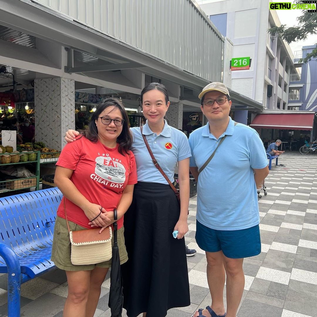 Nicole Seah Instagram - Visited the Bedok Block 216 Hawker Centre hawker centre with @fooseckguan.sg this morning. It was nice to say hello to warm familiar faces, for the young and the “young at heart” residents. The hawker centre welcomed back many residents after a three-month renovation, and it was great to see the same snaking queues for stalls which have been around for decades. The redevelopment and rebuilding of hawker centres are funded by the government when the time is due. Repair and redecoration works of hawker centres may be borne fully by NEA or the town council. It was a puzzling claim when we heard that the MPs fund the reparation of hawker centres from their own coffers, and the resident whom this was communicated to was similarly befuddled. Separately, I spoke to a blue collared worker who worked in a local franchise nearby and she teared up as she recounted an abusive supervisor who used the mop to vent his anger and was verbally abusive towards staff who were low wage workers and could not afford to resign. This individual was fortunate enough to leave the company and found another shift job. Mindful that there are always two sides to a story, I told her that we would be happy to help her file a written appeal to MOM as she was illiterate. She declined and said that she was afraid of the potential consequences as she finds it difficult to land gainful employment. I was not able to ascertain at that stage if the anecdote could be substantiated further. However it was a sombre reflection regardless that low wage workers continue to be on the receiving end of a power imbalance in our workforce, and there needs to be more rights and safeguards in place to ensure their personal safety and dignity in the workplace. Blk 216 Bedok Hawker Centre