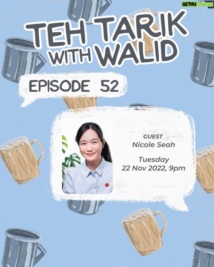 Nicole Seah Instagram - The day is finally here! Nicole Seah will coming on TTWW. Join us for what will hopefully be a fun conversation! Tuesday, 22 November, 9pm. Don’t miss it! Feel free to DM me or type your questions in the comments! #tehtarikwithwalid #singaporepolitics