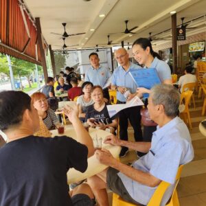 Nicole Seah Instagram - Interesting experience this morning as The Workers’ Party did our Hammer outreach at 85 Fengshan market, Simei MRT, and an area WP has not contested in - Tampines Street 81. Lots of warmth at our usual stomping ground amidst the cool rainy weather. Tampines was energetic and a new experience for many of us, as the area was last visited by WP pre-covid. Hope to see everyone again very soon. Thanks for supporting us and getting a copy of the Hammer.