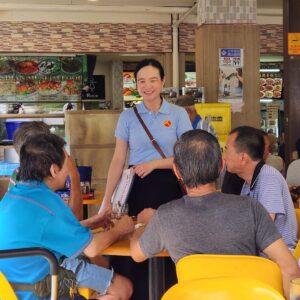 Nicole Seah Instagram - Interesting experience this morning as The Workers’ Party did our Hammer outreach at 85 Fengshan market, Simei MRT, and an area WP has not contested in - Tampines Street 81. Lots of warmth at our usual stomping ground amidst the cool rainy weather. Tampines was energetic and a new experience for many of us, as the area was last visited by WP pre-covid. Hope to see everyone again very soon. Thanks for supporting us and getting a copy of the Hammer.