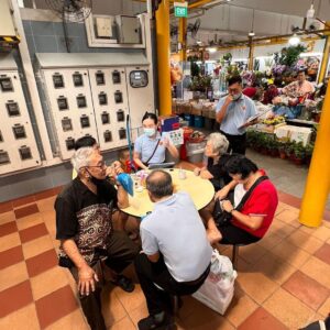 Nicole Seah Instagram - Interesting experience this morning as The Workers’ Party did our Hammer outreach at 85 Fengshan market, Simei MRT, and an area WP has not contested in - Tampines Street 81. Lots of warmth at our usual stomping ground amidst the cool rainy weather. Tampines was energetic and a new experience for many of us, as the area was last visited by WP pre-covid. Hope to see everyone again very soon. Thanks for supporting us and getting a copy of the Hammer.
