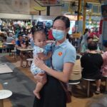Nicole Seah Instagram - The Kampong spirit was truly alive and well at Fengshan 85 today. Aunty brought down a huge pot of peach gum dessert for the neighbours to share after having their breakfast in the hawker centre - A mouthwatering assortment of options like vegetarian bee hoon, carrot cake, porridge, mee pok, you tiao… The list goes on. Fengshan residents are blessed to live near this culinary heaven! She had thoughtfully packed disposable bowls and offered me a portion. It lifted the spirit and was refreshing on the palate. Lots of young families this morning, as @fooseckguan.sg and the team engaged with residents. Longtime EC volunteer James had a field day practising to be a grandpa! Another team was mobilised at 58 market today to also engage with the residents. It was good to see everyone, and we will be back again soon. Fengshan Hawker Centre
