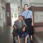 Nicole Seah Instagram - Out at food distribution with @fooseckguan.sg and @abdulshariff.sg and team this morning. High spirits amidst a brief heavy shower as we were transporting the food rations. It was especially uplifting to encounter resident R along the way, whom we have met several times on house visits. He had mostly been bedbound due to COPD, but I was thrilled to see him out and about for the first time in months as he excitedly shared how he has been pushing himself bit by bit to get back into healthier shape. The fresh air outside would definitely cheer the mood as well. In spite of mobility issues, he offers himself as a participant for COPD research so that there can be greater knowledge on the condition and its sufferers. His selflessness and eternal optimism is an inspiration to all of us!