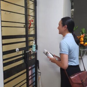 Nicole Seah Instagram - Took some time off baby night duties this week to visit the flats in Bedok South, together with @abdulshariff.sg and team. It was a meaningful house visit that had a couple of residents open up and chat at length about their concerns. @fooseckguan.sg is down with covid and is taking a well deserved rest, hope he gets well soon. 

A wet market stallholder lamented that she was starting to see a slowdown in her 40-year old business during covid, as many have shifted to buying their produce online. I enquired if she had plans to list her business on food delivery apps but she felt that it was perhaps time to slowly consider retirement. Though it is encouraging to see many stallholders embrace digital initiatives in preparation for the future, it is also challenging for stallholders who are teetering on the edge. Let’s support wet markets where possible. 

Another resident shared difficulties seeking assistance since he was rendered jobless and wife fell chronically ill over the last two years. We went down the list of financial assistance schemes and asked if he had approached these institutions. Also provided him with the MPS details for his area and encouraged him to bring the right documents to expedite his appeal. Although the channels for help are readily available, many times individuals can be really stuck because they simply don’t know where to begin seeking help and they may also be mentally paralysed by the situation at hand. This underscores the importance of house visits in reaching out to them one by one. 

Another JC tutor shared her observations on youth mental health and felt that more could be done from a systemic and cultural level to encourage empathy and understanding towards sufferers of mental illness. The stigma is definitely fading as the years go by but there is more to be done. 

I’m slowly getting back into the old rhythm, but am super thankful to the EC team for consistently holding the forte over the last few months. In the meantime, it will be a juggling act to manage outreach time whilst savouring precious moments with my baby girl.