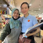 Nicole Seah Instagram - Interesting experience this morning as The Workers’ Party did our Hammer outreach at 85 Fengshan market, Simei MRT, and an area WP has not contested in - Tampines Street 81. Lots of warmth at our usual stomping ground amidst the cool rainy weather. Tampines was energetic and a new experience for many of us, as the area was last visited by WP pre-covid. Hope to see everyone again very soon. Thanks for supporting us and getting a copy of the Hammer.