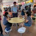 Nicole Seah Instagram - At 216 this morning with @fooseckguan.sg and the EC team. Market visits are critical for us to understand the ground and to also gather feedback, which is usually varied depending on what is of concern to the residents. Today a couple’s feedback was especially provoking as they shared their challenges being a sandwiched class and having to support elderly parents with medical conditions, as well as a child with special needs and psychiatric conditions. They lamented that the current means testing merely checks the number of dependents in a single household and the per capita household income. However in their case, certain layers such as additional medical conditions of family members and out-of-pocket psychiatric expenses for their children are not considered, as well as elderly dependents living in separate household. Therefore the means test might not wholly reflect their financial ability and expenses that they hold. We also had an in-depth discussion on the need for more support in subsidising private healthcare for mental illnesses, and the way mental health patients are assessed in the public healthcare system. This goes back to the crux of what we can do better in terms of policymaking and implementation - While much has been done, we should also constantly work towards inclusivity and ensuring that the varied tapestry of populations are being factored in and considered, especially for circumstances that seem lifelong and complex. On a personal note, grateful for new volunteers and especially a couple who joined us from Bukit Gombak. We are powered by volunteer efforts and pure passion, and that keeps us motivated amidst quieter months. Blk 216 Bedok Hawker Centre