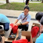 Nicole Seah Instagram - It’s great to be back on the ground, now that baby is a little more settled and have gotten accustomed to life with two kids. Distributed self-care items in Bedok North today with the team. Thanks to our generous donor, we sent out cleaning and hygiene items to residents. Along the way, our longtime EC volunteer Jo-Anne had a very thoughtful idea to bring along a tote bag full of storybooks, which she handed out to families with younger kids. It made me remember that we do not need exorbitant budgets, fancy buildings and infrastructure to make a difference - Sometimes, heart and a resourceful mind would more than suffice. Wishing all a restful long weekend and Selamat Hari Raya Haji to all who celebrate.