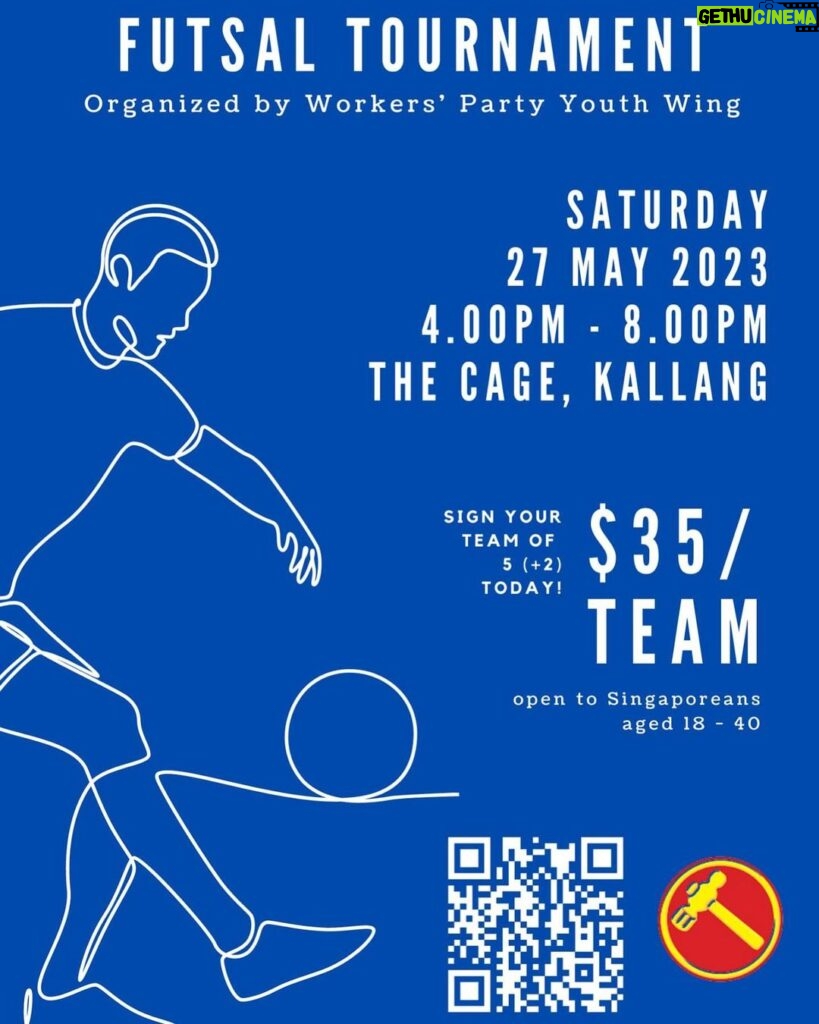 Nicole Seah Instagram - We’re excited to invite you to the WPYW futsal tournament 2023 which will be held at The Cage, Kallang! All tournament participants and 50 early bird attendees will receive a WPYW goodie bag with refreshments included, worth more than $50 each. Slots are limited and the link will expire once we hit the maximum quota, so do hurry and lock in your team’s registration! Sign up via QR code or visit this link in bio: bit.ly/3LE1cah Singapore