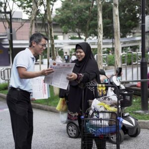 Nicole Seah Instagram - The sudden downpour this morning at 216 Bedok hawker centre did not dampen the spirits of WP members who showed up for our Hammer outreach! It was great to speak to residents whom we have encountered repeatedly over the course of our visits. Wishing everyone a happy and restful long weekend this Labour Day.