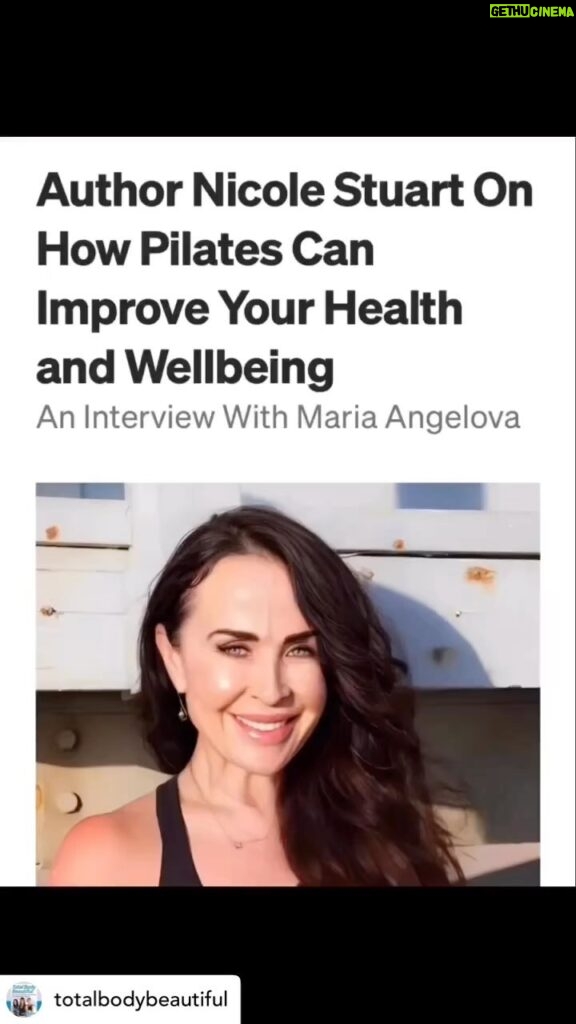 Nicole Stuart Instagram - #repost Full Article Link in Bio #linkinbio Pilates makes your mind focus, clears your head and works both sides of the brain- improving brain functions, your memory and even slows down brain atrophy which has been proven in scientific studies with an MRI Scan. Pilates was invented around 100 years ago, and it is becoming an increasingly popular form of exercise. What exactly is Pilates? How is it different from other modalities like Yoga or Tai Chi? What are the benefits of Pilates? Who can most benefit from it? In this interview series, we are talking to Pilates professionals & practitioners who can talk about how Pilates can improve your health and wellbeing. As a part of this series, I had the distinct pleasure of interviewing Nicole Stuart.Nicole Stuart is a fitness expert, Pilates trainer, co-author with @andreaorbeck and @mothersintolivingfit of their new book Total Body Beautiful, @totalbodybeautiful Secrets to Looking and Feeling Your Best After Age, as well as an actress. Pilates makes your mind focus, clears your head and works both sides of the brain- improving brain functions, your memory and even slows down brain atrophy which has been proven in scientific studies with an MRI Scan. Pilates was invented around 100 years ago, and it is becoming an increasingly popular form of exercise. What exactly is Pilates? How is it different from other modalities like Yoga or Tai Chi? What are the benefits of Pilates? Who can most benefit from it? In this interview series, we are talking to Pilates professionals & practitioners who can talk about how Pilates can improve your health and wellbeing. As a part of this series, I had the distinct pleasure of interviewing Nicole Stuart.Nicole Stuart is a fitness expert, Pilates trainer, co-author of her new book Total Body Beautiful, Secrets to Looking and Feeling Your Best After Age, as well as an actress and writer. #fitness #pilates athlete #athletelife #athletemotivation #athletes #athletetraining #athletics #benchpress #cardio #core #corestrength #coretraining #coreworkout #crossfit #deadlift #deadlifts #fitlife #getfit #homeworkout