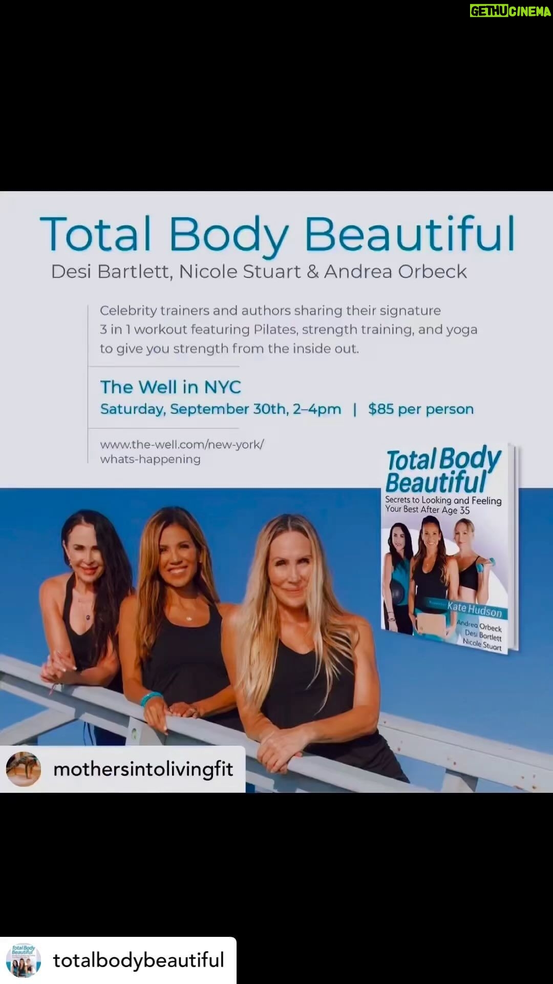Nicole Stuart Instagram - 📣 Exciting News! 📚 NYC 🗽🗽Join us for an unforgettable evening at Barnes and Noble in Tribeca on September 28th at 6:30pm for a book signing event you won’t want to miss! 🎉 We’re thrilled to present our labor of love, “Total Body Beautiful,” a book that we poured our hearts into, with a special forward by the amazing Kate Hudson and featured in Oprah Daily. NYC, we want you to be a part of this celebration of health, beauty, and empowerment! 📖 “Total Body Beautiful” is packed with invaluable insights, expert advice, and practical tips to help you unlock your true potential and embrace a holistic approach to wellness. From nourishing recipes to effective workout routines, this book has it all! 💪💃 So mark your calendars for September 28th and come join us for an evening of inspiration, knowledge, and fun. Meet the authors, get your copy of “Total Body Beautiful” signed, and get ready to embark on a transformative journey towards a more vibrant and confident you. 🌟 Remember, this event is open to everyone, so spread the word and bring your friends, family, and loved ones along! Let’s create an incredible atmosphere together and make this book signing a memorable experience for all. See you at Barnes and Noble in Tribeca on September 28th at 6:30pm! 🗽📚✨ @nicolestuartla @mothersintolivingfit @andreaorbeck @katehudson #TotalBodyBeautiful #BookSigning #BarnesandNoble #Tribeca #NYCEvents #HealthandWellness #Empowerment #KateHudson #OprahDaily #Transformation #JoinTheFun @mothersintolivingfit @andreaorbeck @totalbodybeautiful @katehudson @cathycardenaspr