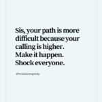 Nicole Stuart Instagram - 🌟 Happy Friday, lovelies! ✨ Sis, listen up! This one's for you. 💪🏽💖 Remember, your path may seem tougher, but that's because your calling is higher. Embrace the challenges, for they are the stepping stones to your destiny. 👣✨ Today, I want to empower you to make it happen. Don't let anyone or anything hold you back. Rise above the doubts and fears, and let your determination shine through. ✨🌟 Believe in yourself, because you are capable of achieving amazing things. Trust your instincts, follow your passion, and let your unique light illuminate the world. ✨💫 And guess what? When you do, you're going to shock everyone! 🙌🏽 They won't believe their eyes when they witness the incredible heights you reach. So keep pushing, keep striving, and keep surprising them all! 💥🌟 Tag anyone you think who needs this reminder today like I did and spread the positive vibes. Let's inspire each other to embrace our higher callings and make our dreams a reality! 🌸💖 #Sisterhood #HigherCalling #MakeItHappen #ShockEveryone #RiseAbove #BelieveInYourself #Inspiration # #PositiveVibes