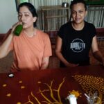 Niharica Raizada Instagram - Happy 2024 Everyone. Day 2 at the @abhyasschoolofyoga We started the day with oil pulling, jal neti important part of Shatkarma. Yoga, is very difficult and my whole body is hurting. But it is the best practice for unity of mind, body and soul. योगश्चित्तवृत्तिनिरोधः । तदा द्रष्टुः स्वरूपेऽवस्थानम् ॥ Yogash chitta vritti nirodhah, Tada drashtuh svarupe avasthanam. Yoga is the cessation of the fluctuations of the mind. Then the seer abides in their own nature. Post Yoga, we had our juice and fruit. Now, in sometime we will have our breakfast and ayurvedic treatments again. #NiharicaRaizada #HapptNewYear Great start to the year.