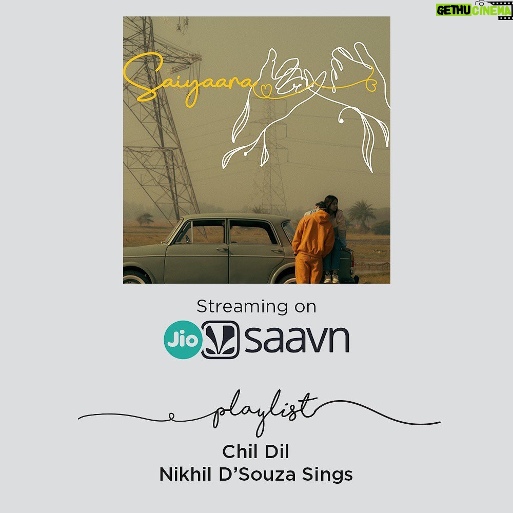 Nikhil D'Souza Instagram - Thanks to our streaming partners for putting Saiyaara on their playlists! And to you guys, the listeners, for all the ❤️ And ❤️❤️🙏🙏 to @voila_digi for always coming through in a big way with our digital distribution. Artwork: @siddhesh.sapte 🍻🙏