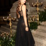 Nina Dobrev Instagram - An immensely important evening to shine a protective light on the many courageous individuals who, at great personal risk, have devoted their lives to justice. Thank you George and Amal Clooney for a beautiful evening, and to all the honorees for dedicating your lives in the pursuit of justice. The world is a better place because of you. #TheAlbies @clooneyfoundationforjustice 👗: @versace 💎: @tiffanyandco 🧥: @kateyoung 💄: @lindahaymakeup 💇🏻‍♀️: @ryantrygstadhair
