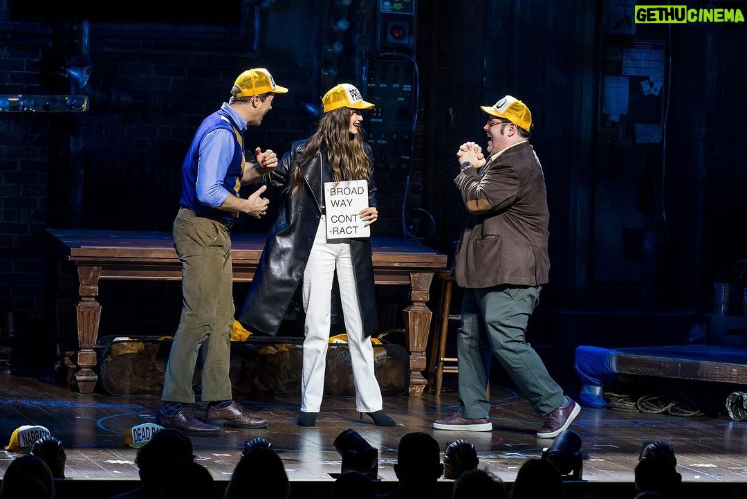Nina Dobrev Instagram - MY. BROADWAY. DEBUT. 😂 @gutenbergbway - truly the BEST musical ever (and not because i was in .000002 seconds of it) ♥️ you @joshgad‼️ you & @andrewrannells SMASH. The duo of my dreams. #EatingDreams