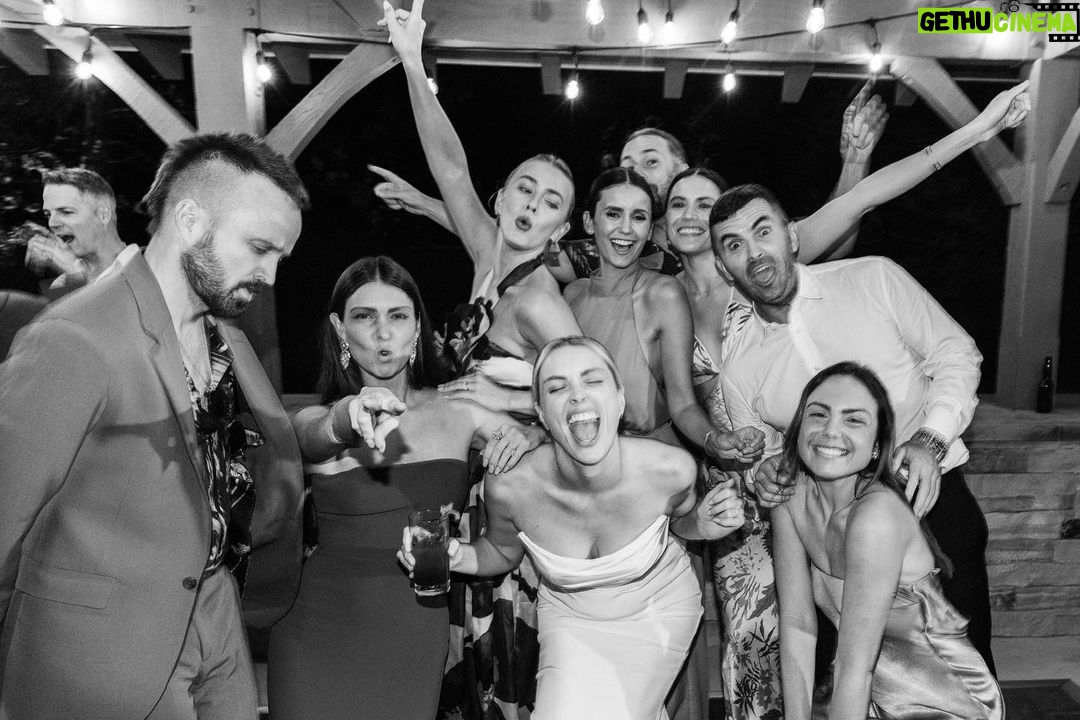 Nina Dobrev Instagram - more from @arielle and @mattcutshall ‘s magical wedding!!!! 🥰🥰🥰🥰🥰 #tbt