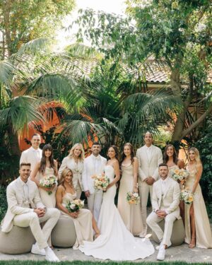 Nina Dobrev Instagram - So happy i got to be by your side on your special day Nicole 🥹. It was absolutely magical, the best day celebrating the Bruno’s 🤍  same time next week @nobread @benbrunotraining ? 💍 I LOVE YOU BOTH